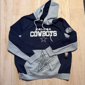 NFL Dallas Cowboys Navy and Gray Hoodie
